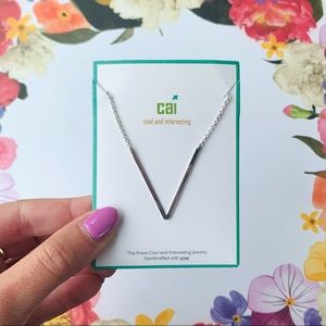 “V” Initial Necklace by Cool and Interesting (CAI)